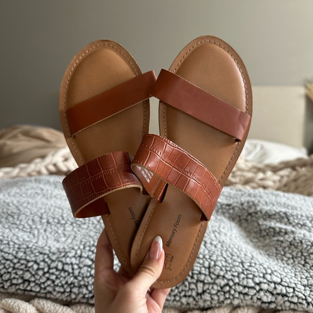 Brown Sandals with Memory Foam
